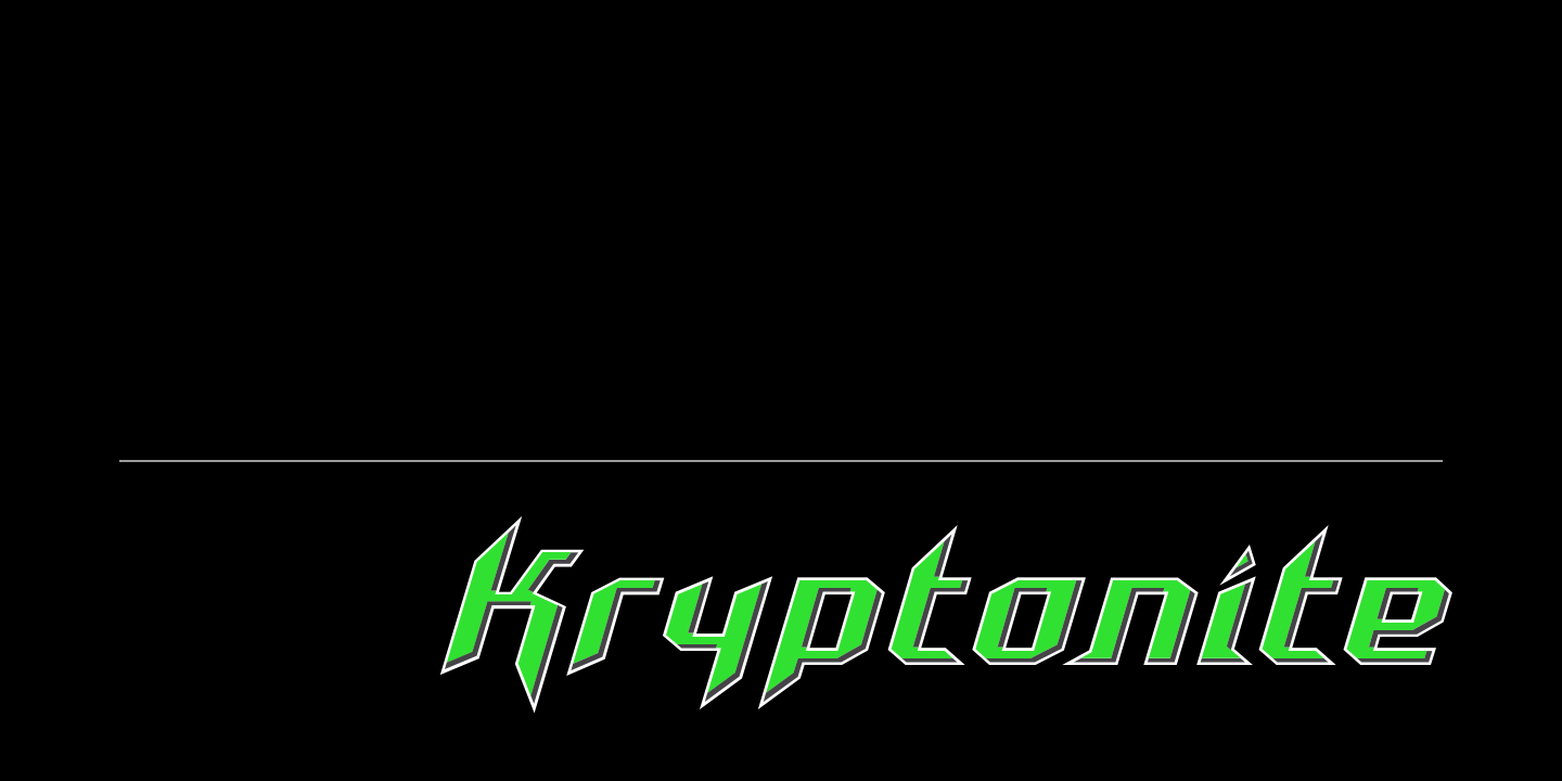 CFF Kryptonite typeface