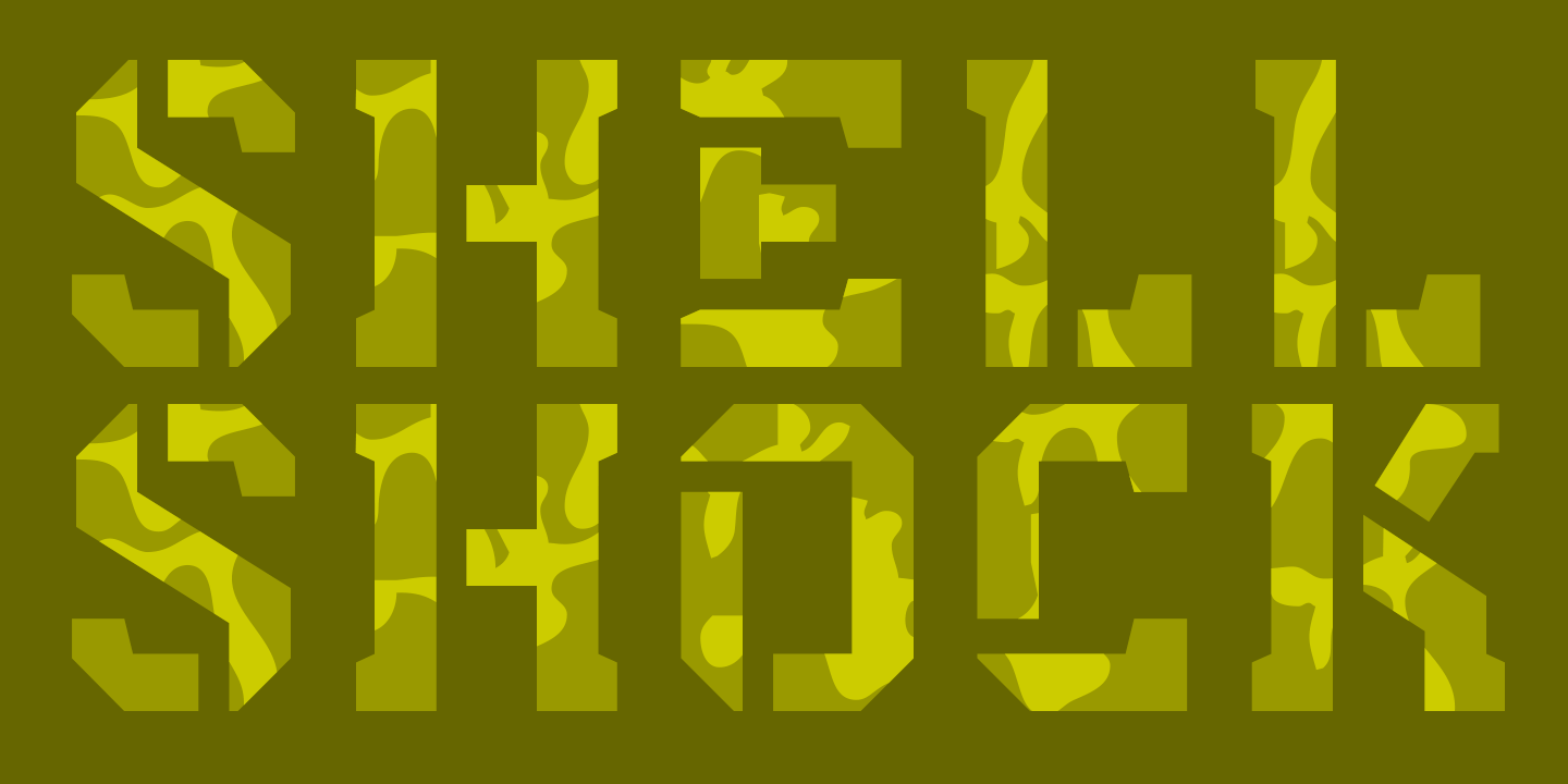 CFF Shell Shock typeface