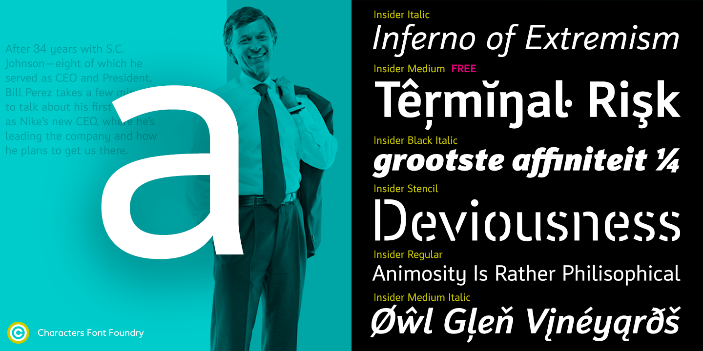 CFF Insider Pro typeface