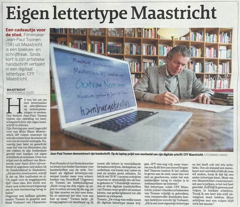 Kranten artikel De Limburger